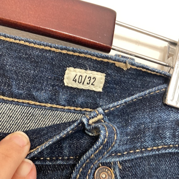 Ariat Jeans Mens 40 x 29 Blue M5 Straight Fit Leg Legacy Workwear HEMMED - Picture 10 of 14